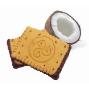 Biscotti burro & cocco con base cioccolato