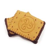 Biscotti burro con base cioccolato